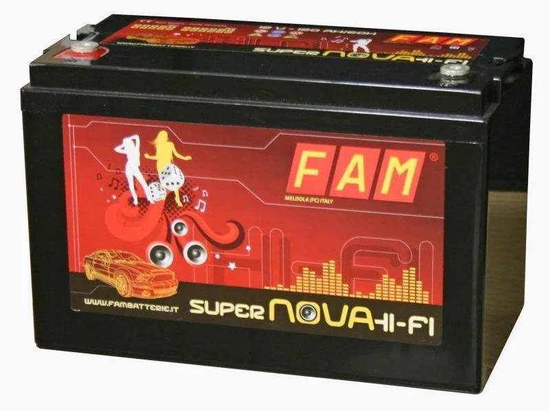 Batteria FAM 140 SuperNova 140Ah HI-FI SPL, 2100A