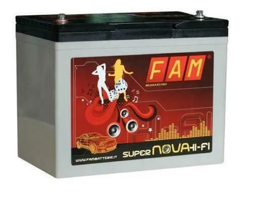 FAM 80 SuperNova Batteria 80Ah BASSA Hi-Fi SPL