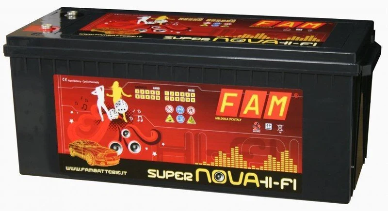 Batteria FAM 200 SuperNova HI-FI SPL 200Ah, 3000A