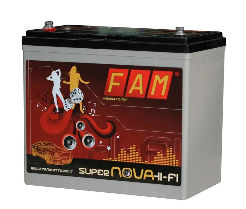 Batteria FAM 55 Supernova HI-FI SPL 55Ah, 550A