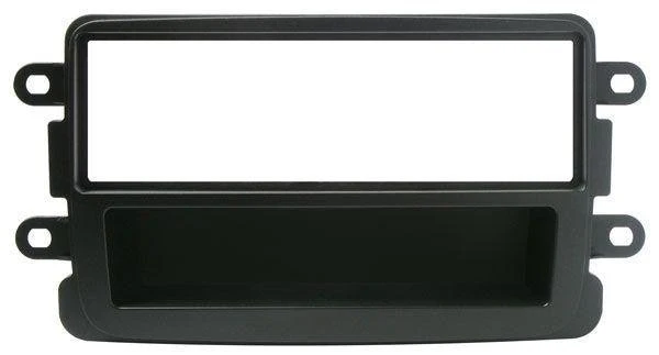 Phonocar 03205 Mascherina 1 DIN per Dacia Lodgy-Logan-Dokker-Duster-Sandero 12- Renault Captur colore nero