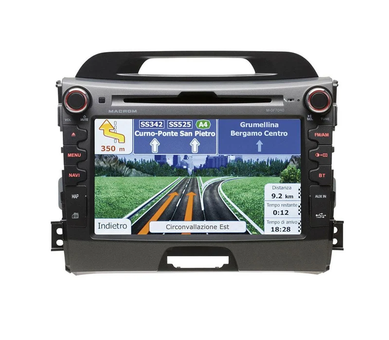 MACROM M-OF7040 Autoradio per Kia Sportage dal 2010 al 2017 con GPS e bluetooth