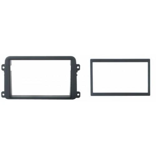 Phonocar 03461 Mascherina 2 DIN per Seat Skoda e VW colore nero