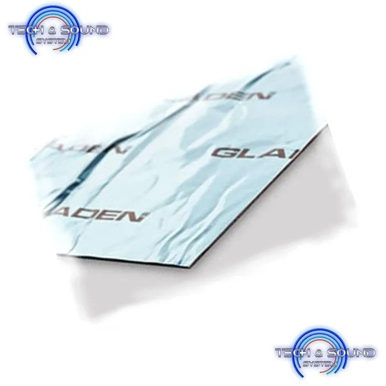 GLADEN AERO-Butyl Guaina insonorizzante Alluminio 0,1mm / Butile 1,7mm, 2 pz 800x460x1,8mm