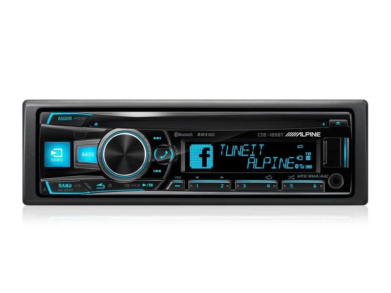 Alpine CDE-185BT Autoradio SintoCD USB AUX MP3 WMA AAC SIRI TUNEIT