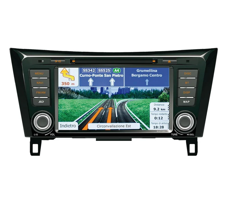 MACROM M-OF7060 Autoradio per Nissan Qashqai J11 e X-Trail T32 con GPS e Bluetooth