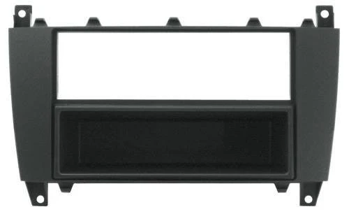 Phonocar 03322 Mascherina 1-2 DIN per Mercedes C 04-07 CLK 04-05 colore nero
