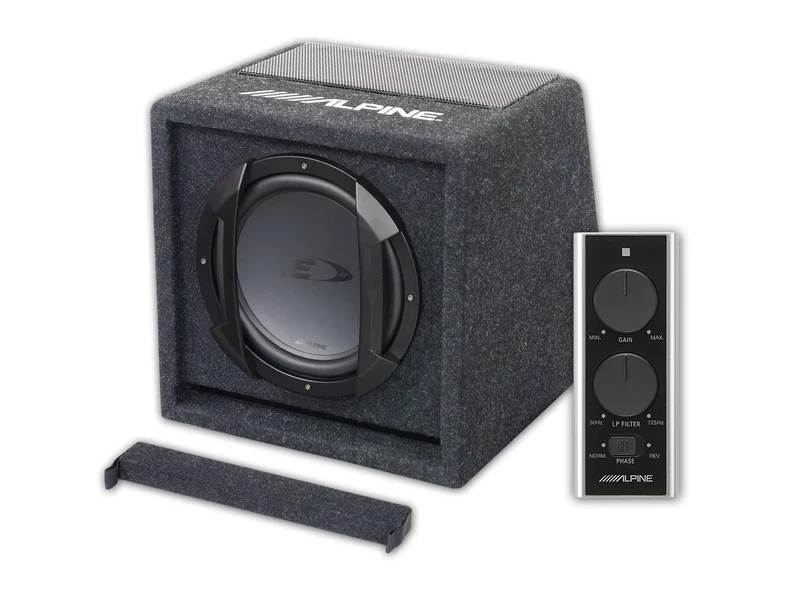 Alpine SWE-815 Subwoofer Amplificato Bass Reflex in cassa da 20 cm (8'') 150W