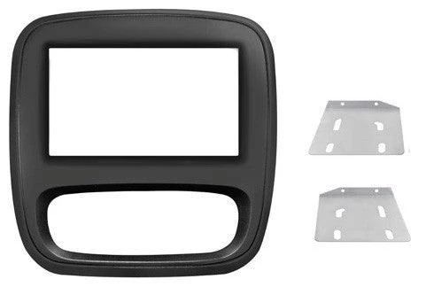 Phonocar 03706 Mascherina 2 Din per Fiat Talento Nissan NV 300 - Opel Vivaro - Renault Traffic - colore nero