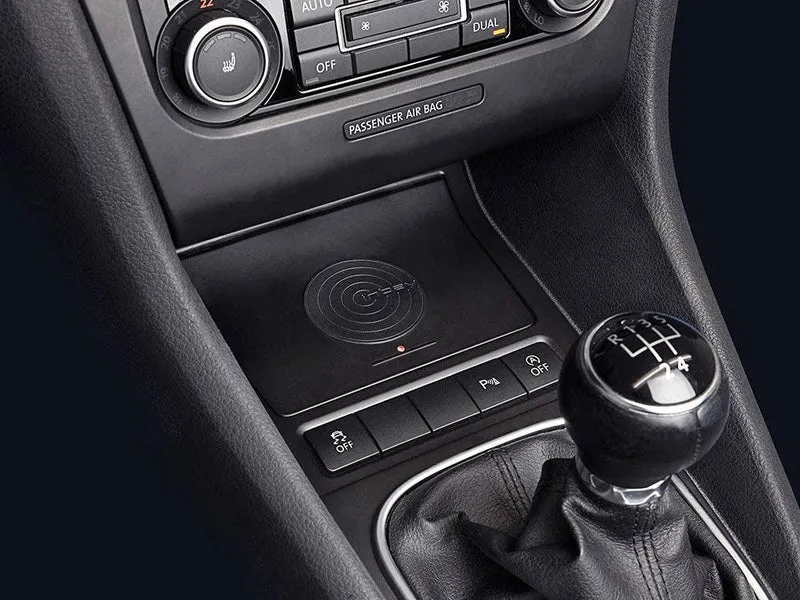 Alpine KCE-G6Qi Caricatore Wireless per VW Golf 5-6, Jetta 5, Scirocco e EOS