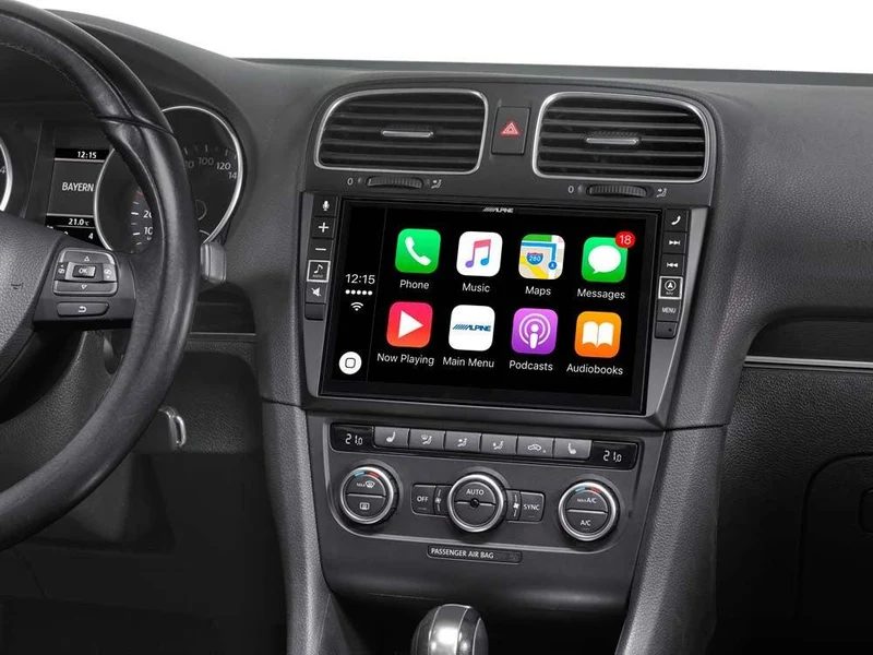 Alpine i902D-G6 Media Station 9'' per VW Golf 6 con Bluetooth, Android Auto e App CarPlay