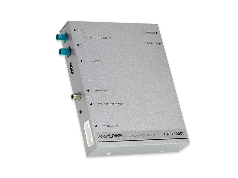 Alpine TUE-T220DV Sintonizzatore TV DVB-T2 + Antenne incluse e uscita HDMI
