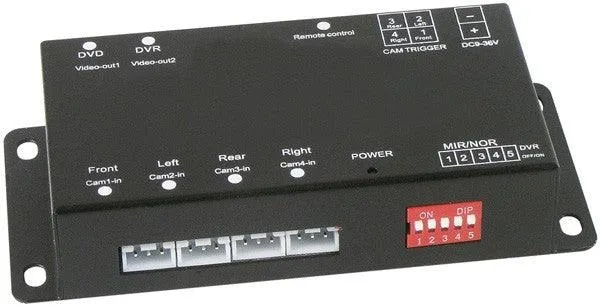 Phonocar VM256 Divisore di schermo Alimentazione 9-36V 4 Ingressi camera