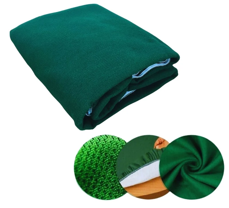 Copritavolo da Gioco Panno Verde con Elastico Tappeto Tavolo Poker 180 x 140 cm