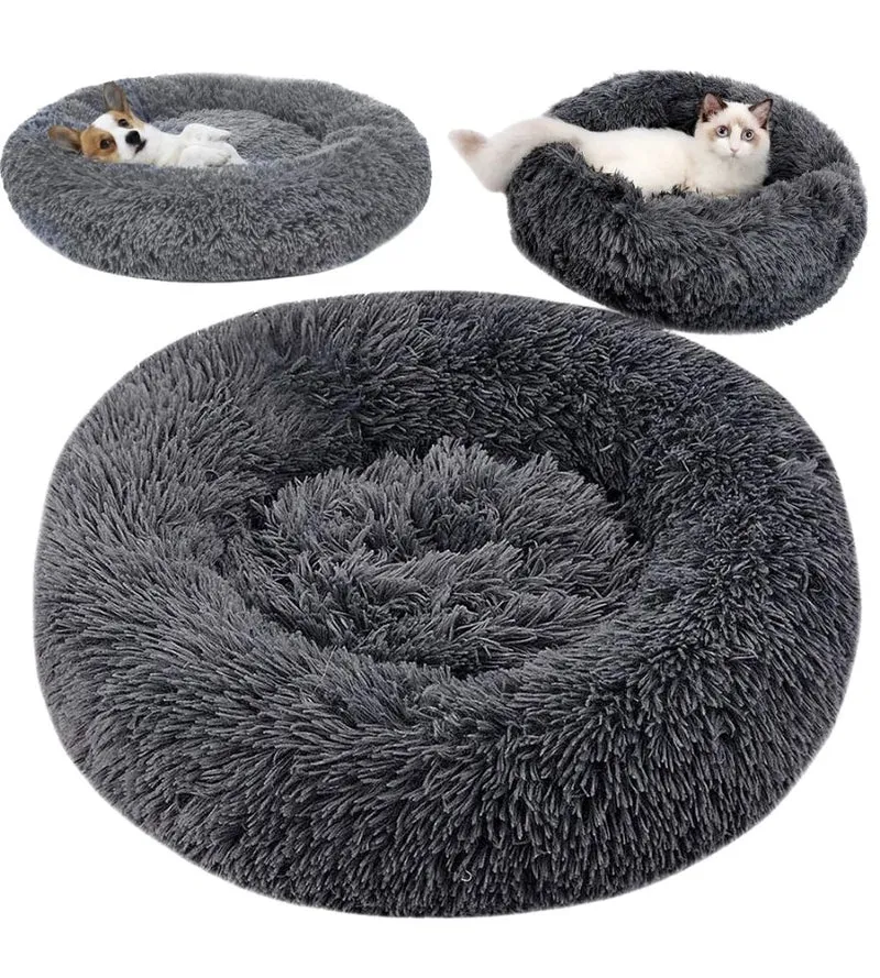 Cuccia Soffice per Cani Gatti Cuccia Tonda Morbida Animali Domestici 50 x 15H cm