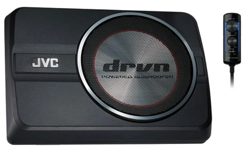 JVC CW-DRA8 Subwoofer sottosedile amplificato ultrapiatto 250W con remote control
