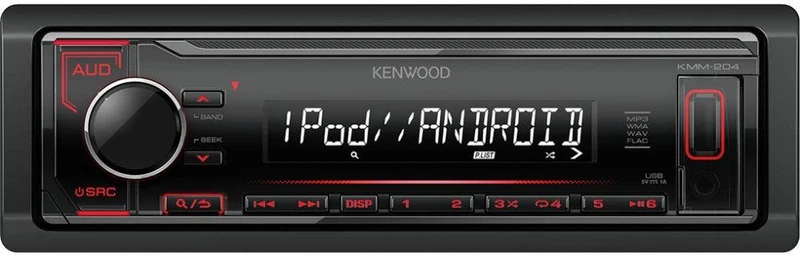 Kenwood KMM-204 autoradio con USB, AUX-IN smartphone Android