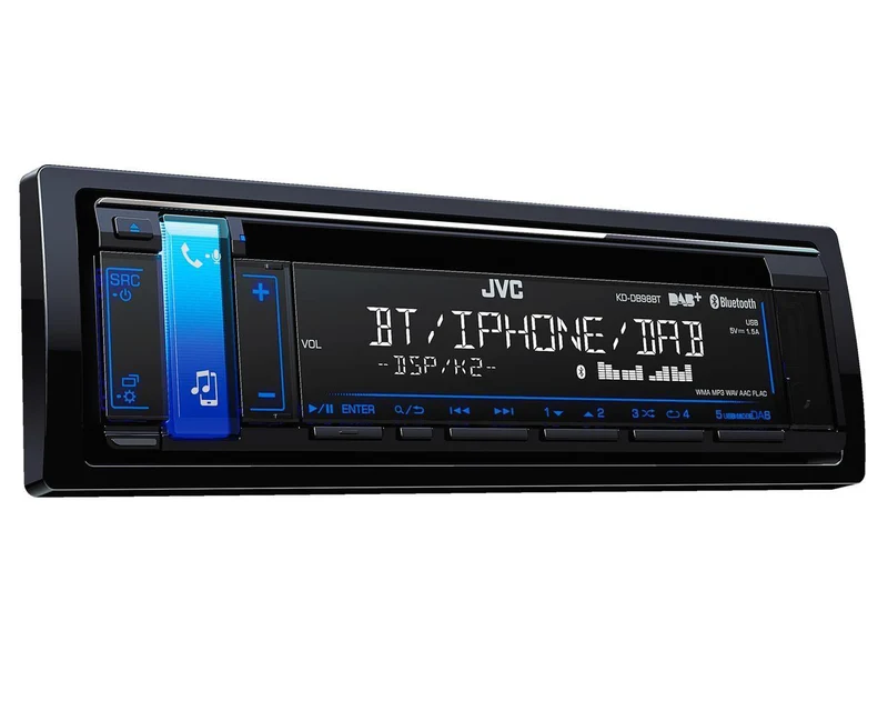 JVC KD-DB98BT Autoradio CD con Bluetooth, DAB Tuner, USB/AUX Input