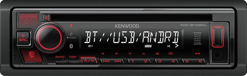 Kenwood KDC-BT430U autoradio Bluetooth, USB, Spotify, smartphone Android