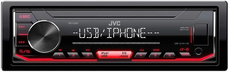 JVC KD-X262 autoradio 1 DIN con USB, il controllo diretto iPod e iPhone, Android Music Control