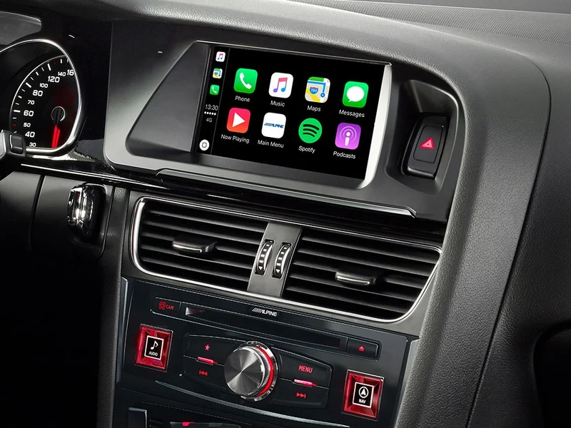 Alpine X702D-A4 Unità Centrale + Mascherina e cavi per AUDI A4 e A5 Touch 7" Android + Car Play Navi-BT