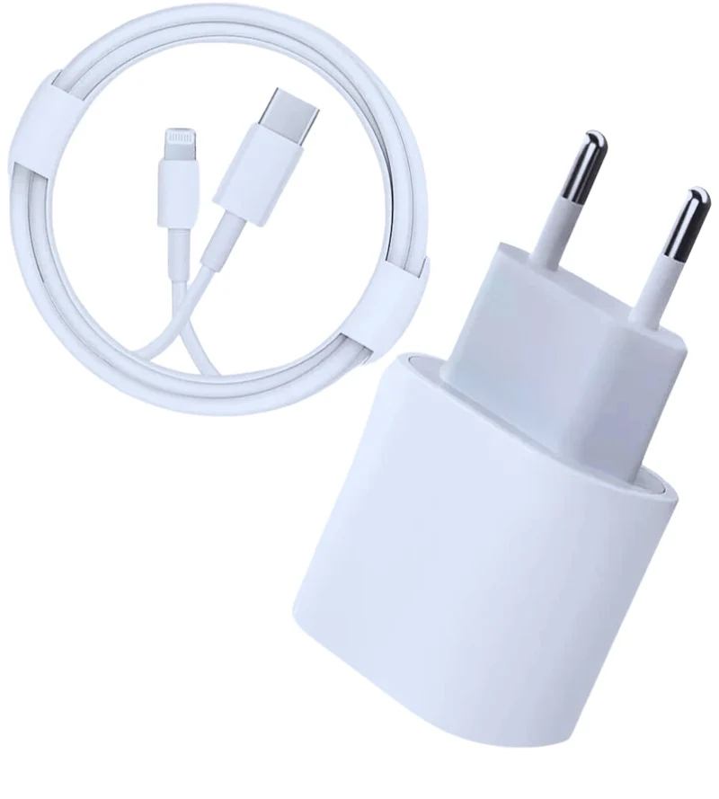 Caricabatteria 35W Caricatore + Cavo USB-C / Light Compatibile Iphone Smartphone
