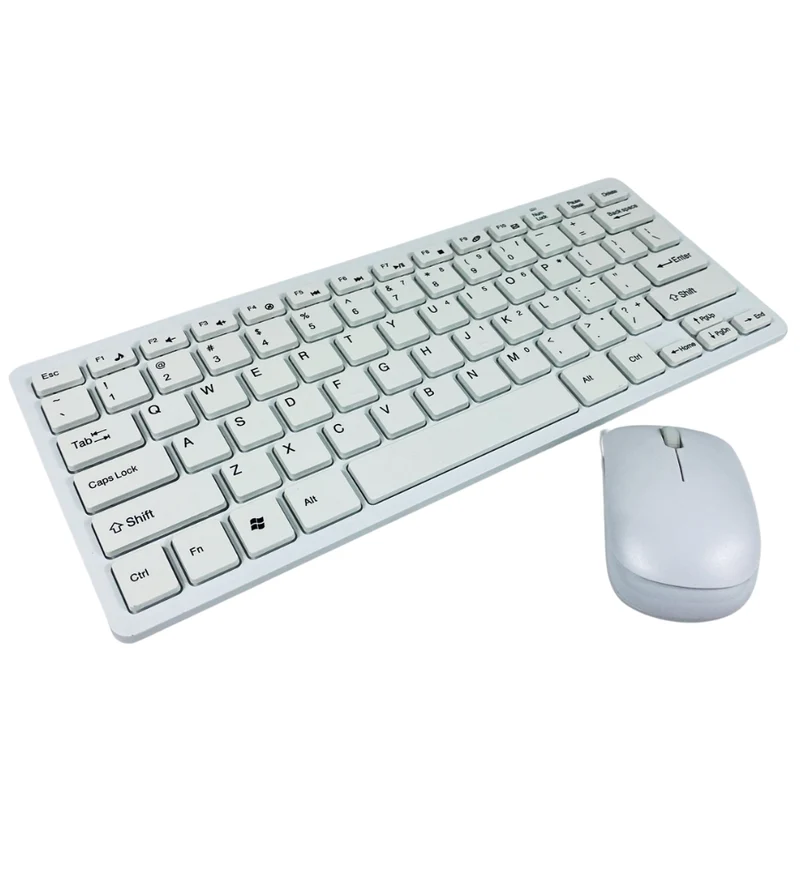 Tastiera con Mouse Mini Bluetooth Senza Fili PC Laptop Keyboard Wireless USB Skin