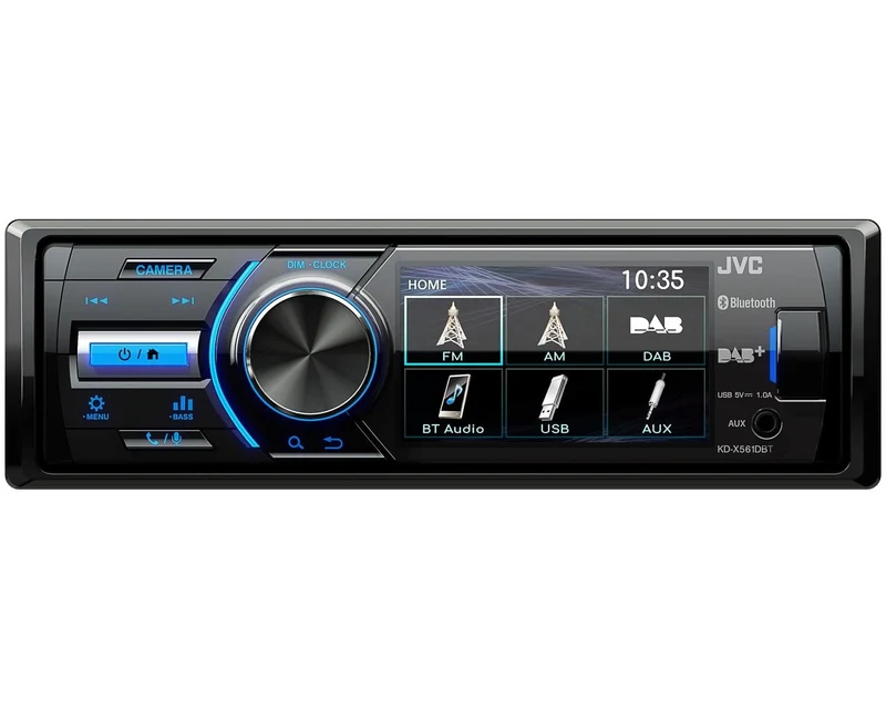 JVC KD-X561DBT autoradio 1 DIN con schermo 3", radio DAB, bluetooth