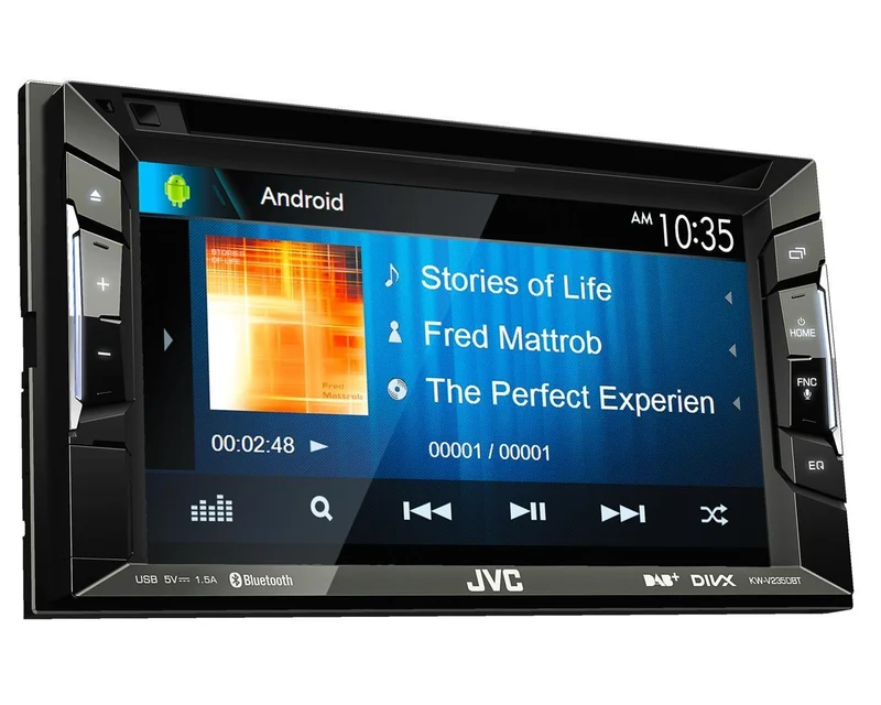 JVC KW-V235DBT Media Station 2 DIN DVD/CD/USB con DAB e Bluetooth integrati