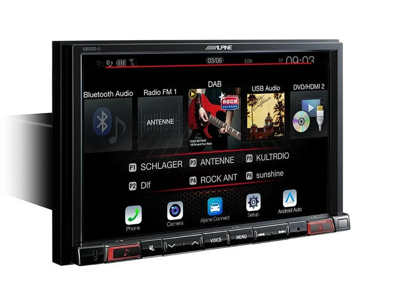 Alpine X802D-U Media Station 2 Din 8'' Navi, Android Auto, Apple CarPlay, Bluetooth, DAB e Ingresso HDMI