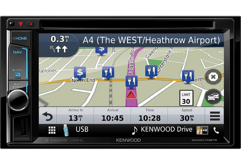 Kenwood DNX5170BTS Media Station 2 DIN 6.2 pollici AV receiver con Bluetooth e Smaprtphone control