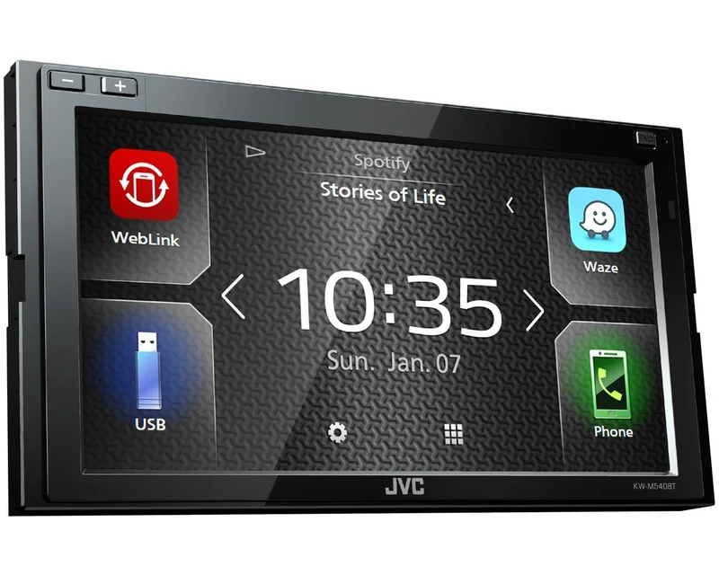 JVC KW-M540BT Media Station digitale monitor Clear Resistive WVGA da 6,8" Bluetooth®