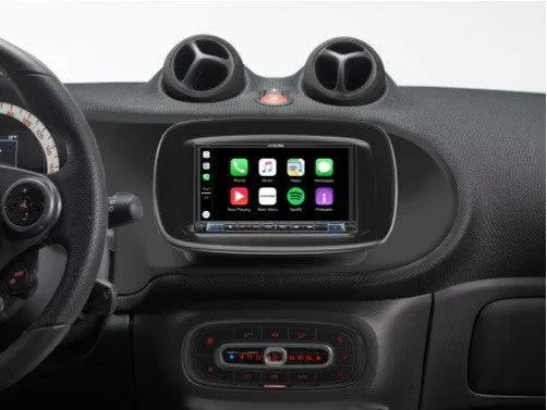 Alpine iLX-702-SM-B autoradio 2 DIN specifico per Smart 453 colore Nero