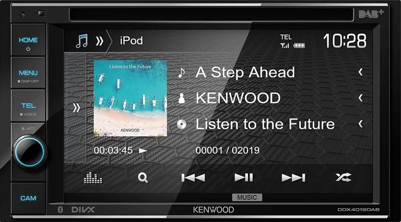 Kenwood DDX4019DAB autoradio 2 DIN da 6.2'' con Bluetooth, DAB+, Spotify, iPod