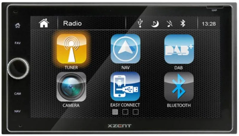 XZENT X-422 autoradio 2-DIN navigatore GPS CON DAB +, BLUETOOTH, USB, HDMI