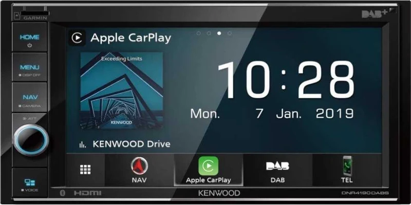 Kenwood DNR4190DABS autoradio DAB+ con GPS, Apple carplay, Spotify, Bluetooth, HDMI