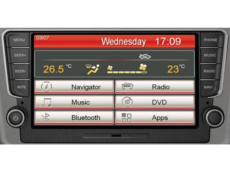 PHONOCAR VM110 SINTO-DVD ALTO 2 DIN 8,0" VW GOLF 7 CON GPS E BLUETOOTH