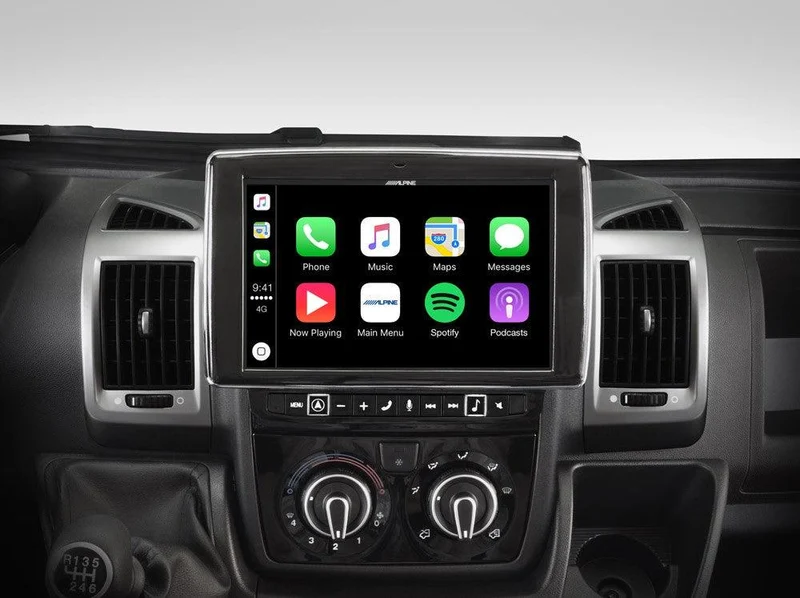 Alpine i902D-DU Media Station 9'' per Ducato/Jumper/Boxer con, Android Auto e App CarPlay