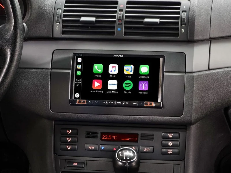 Alpine iLX-702E46 Media Station 7'' per BMW S3 E46 con Android Auto, App CarPlay e Bluetooth