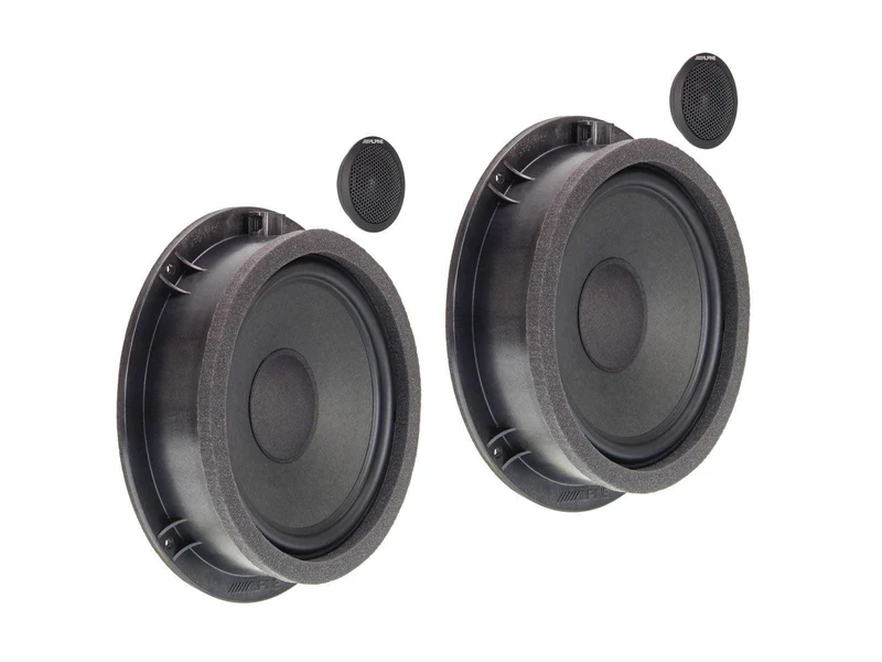 Alpine SPC-100AU altoparlanti casse diffusori per Audi A4, A5 e Q5 fronte anteriore