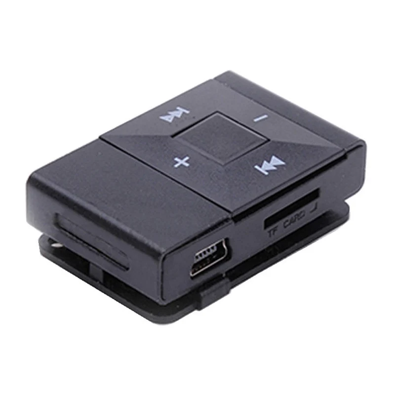2017 Mini Clip USB Digital Mp3 Music Player Media Support 8GB 16GB 32GB SD TF Card Rechargeable Mp3 Player Black