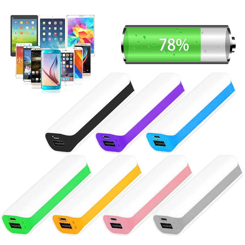 USB 2600mAh 1 x 18650 External Battery Case Charger Power Bank DIY Box Portable