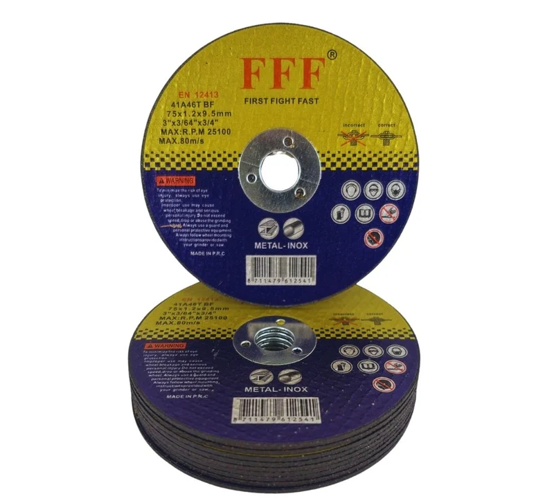 50 Pz Disco da Taglio per Mini Flex Smerigliatrice 3" Foro Ø 75 x 1.2mm