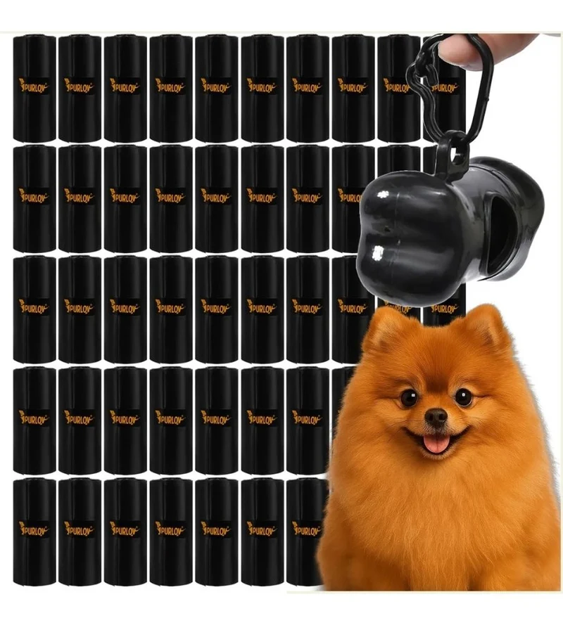Sacchetti Igienici 1000 Pezzi + Contenitore Escrementi Bisogni Cani Gatti Neri