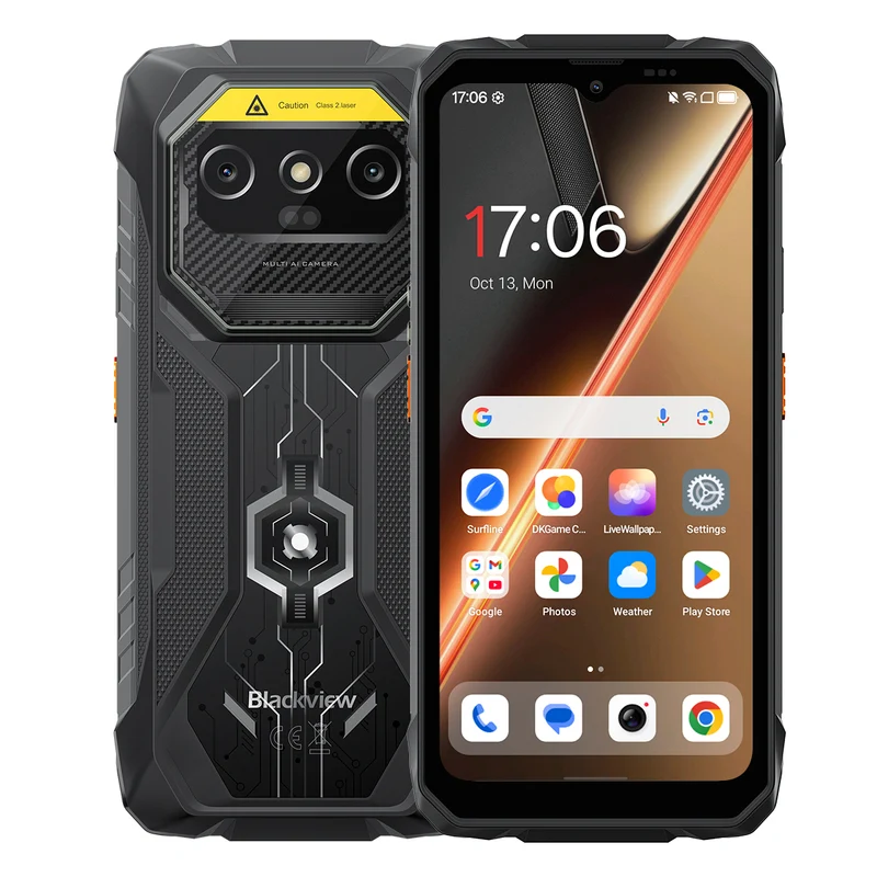 Blackview Rock 1 Pro – Smartphone Robusto 4G | Scanner Codici a Barre 2D, 15 000 mAh, Visione Notturna