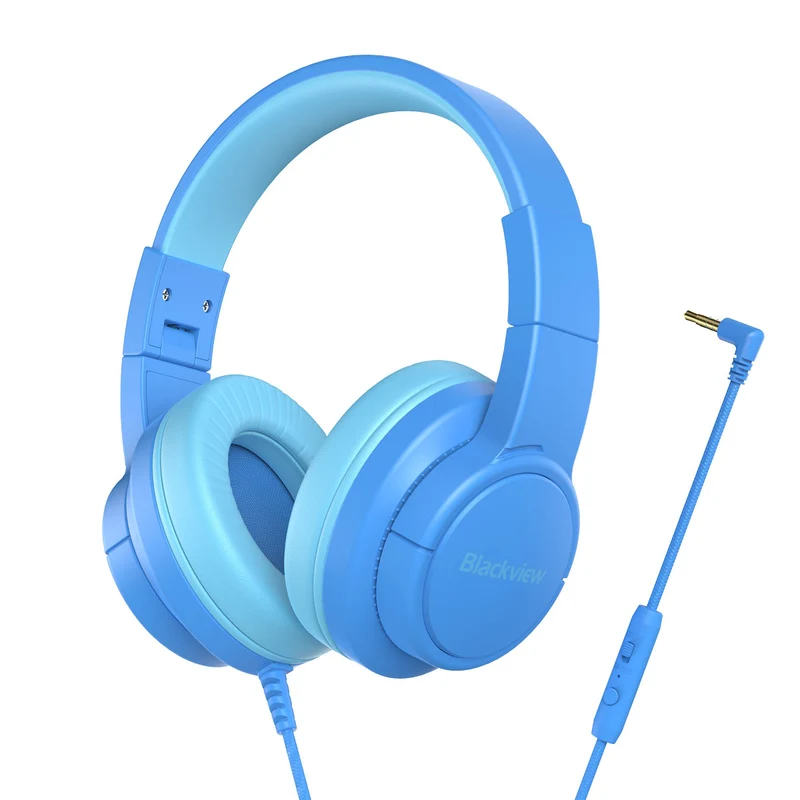 Blackview FitBuds K1 – Cuffie Bambini con Filo | Audio Stereo 3D, Microfono Integrato, Sovraurali